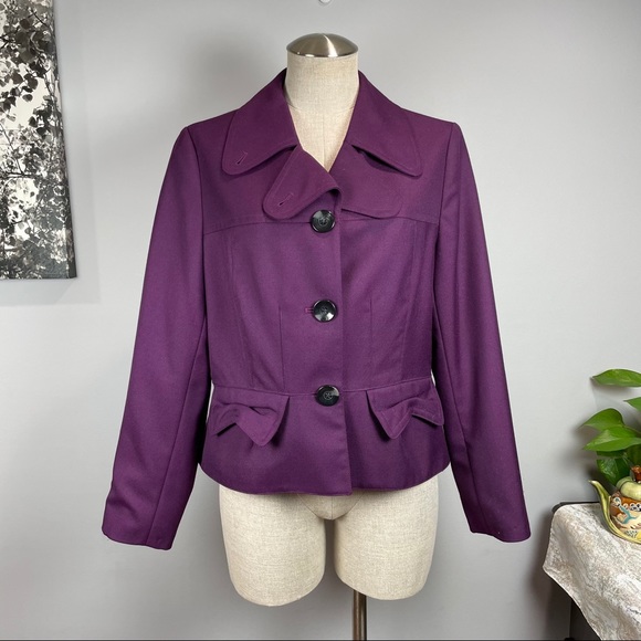Banana Republic Factory Jackets & Blazers - Banana Republic Factory purple blazer Sz 12